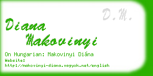 diana makovinyi business card